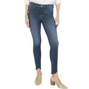 Kut from the Kloth Connie High Rise Fab Ab Slim Fit Ankle Skinny Size 8 Petite